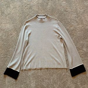 Gray Mock Neck Sweater